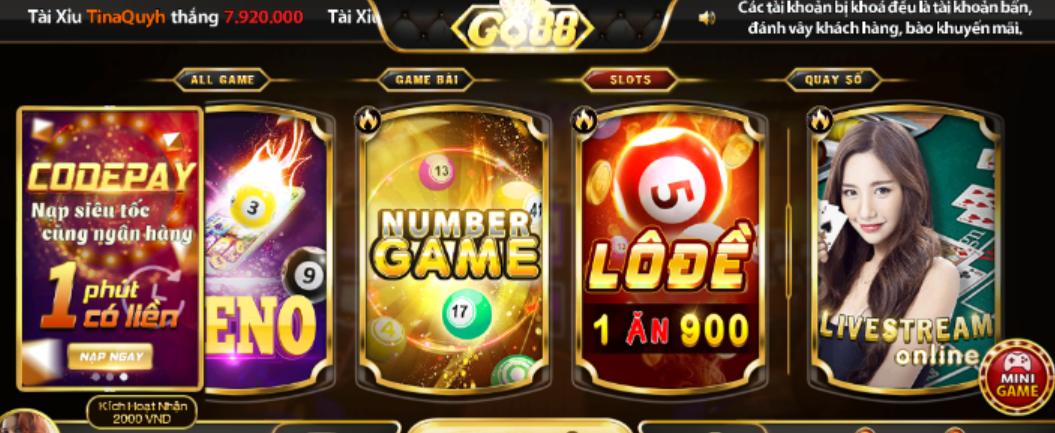 Lô đề tại domain go88win.live