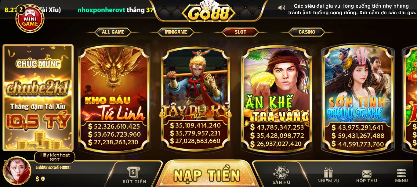 Tải game nổ hũ thần quay 247