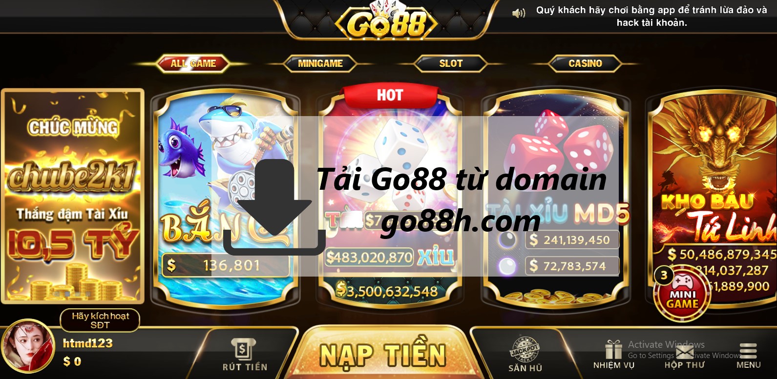 Tải Go88 từ go88h.com