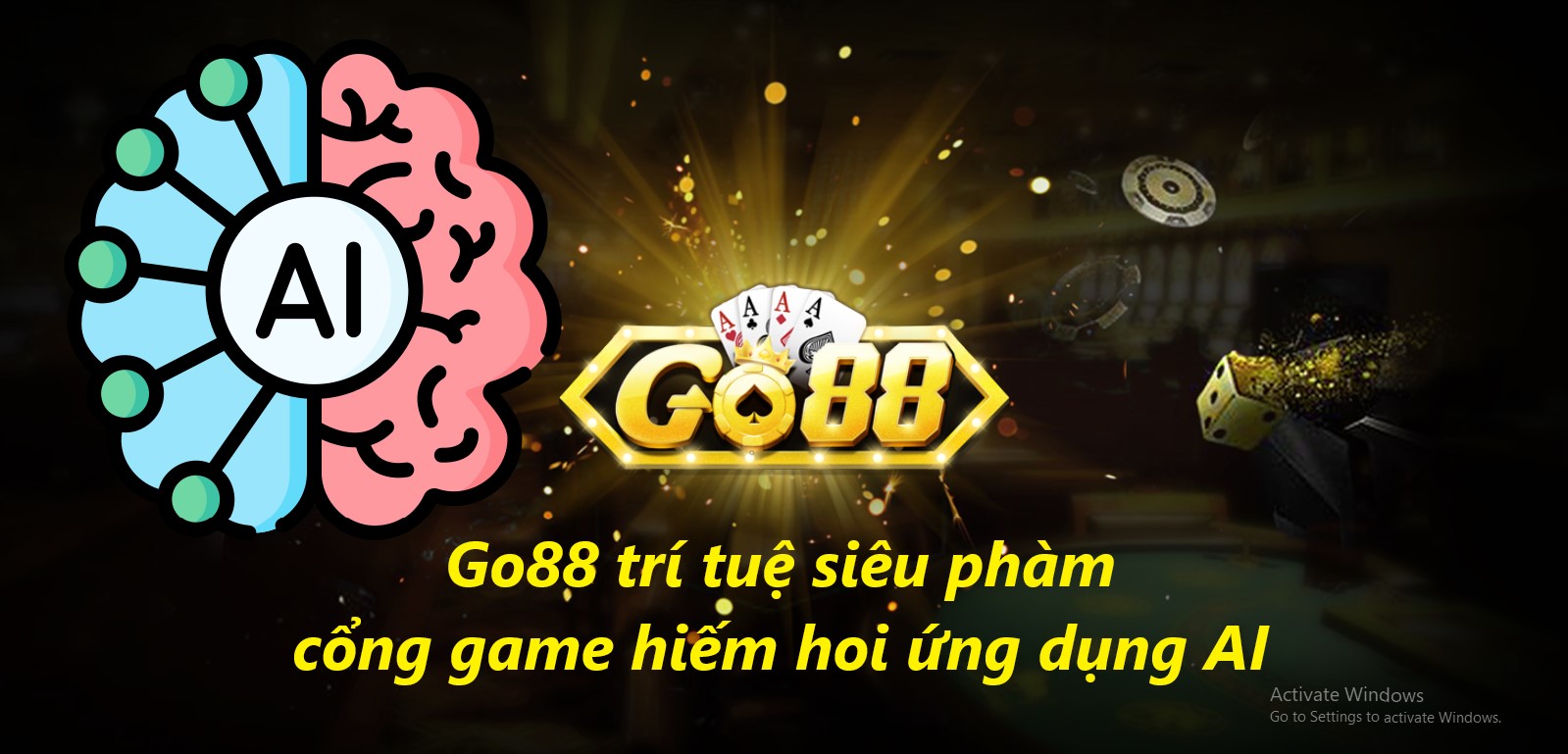 Go88 trí tuệ siêu phàm - cổng game hiếm hoi ứng dụng AI