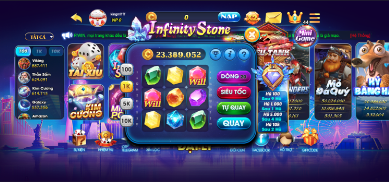 Game Infinity Stone tại Benvip