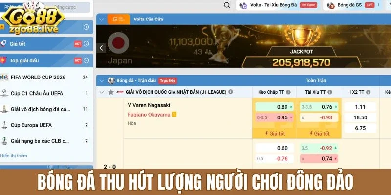 Bóng đá thu hút lượng người chơi đông đảo