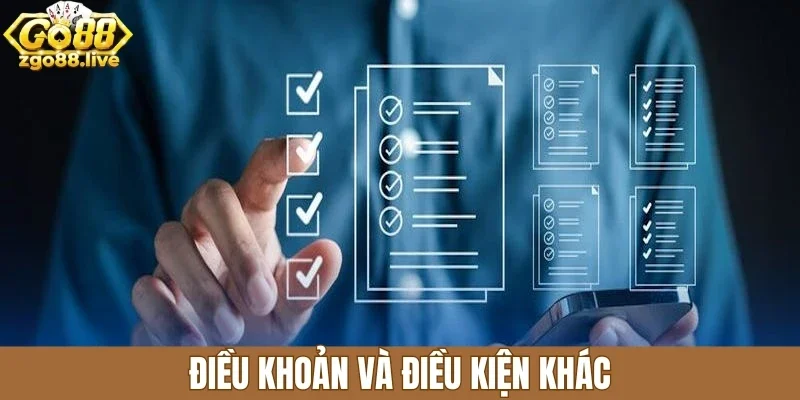 Điều khoản và điều kiện khác