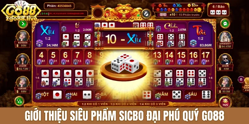 Giới thiệu siêu phẩm sicbo đại phú quý Go88