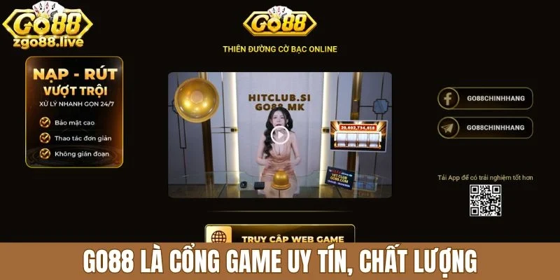 Go88 là cổng game uy tín, chất lượng