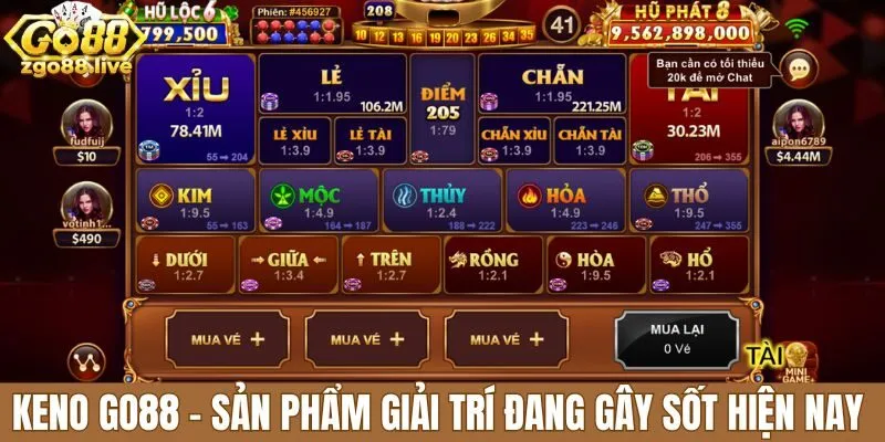 keno Go88 là sản phẩm giải trí thịnh hành