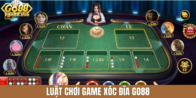 Luật chơi game xóc đĩa Go88