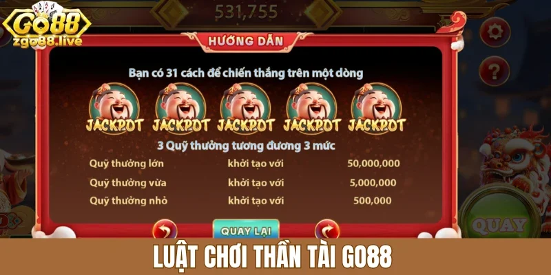 Luật chơi thần tàiGo88 