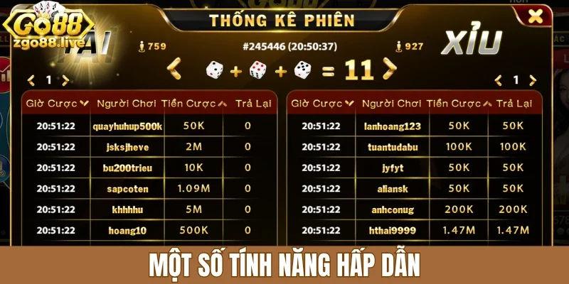 Một số tính năng hấp dẫn
