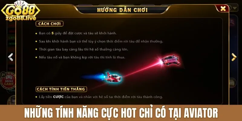 Những tính năng cực hot chỉ có tại aviator
