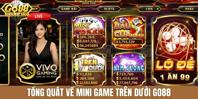 Tổng quát về mini game trên dưới Go88
