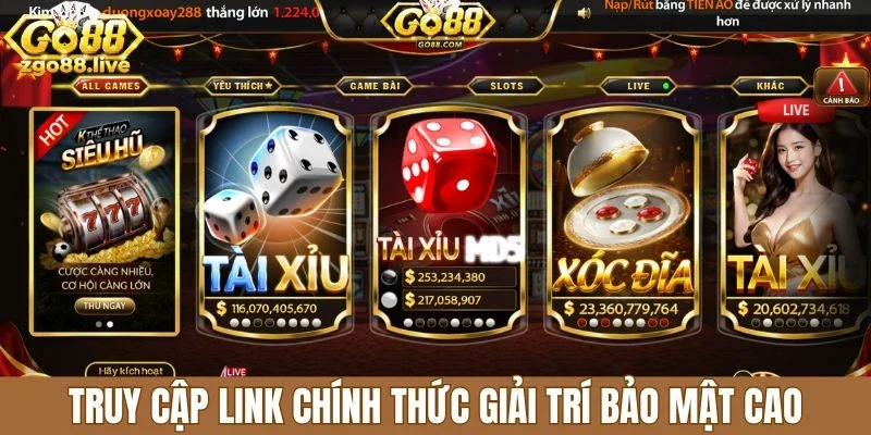 Truy cập link chính thức giải trí bảo mật cao