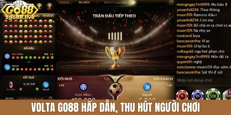 Volta Go88 hấp dẫn, thu hút người chơi